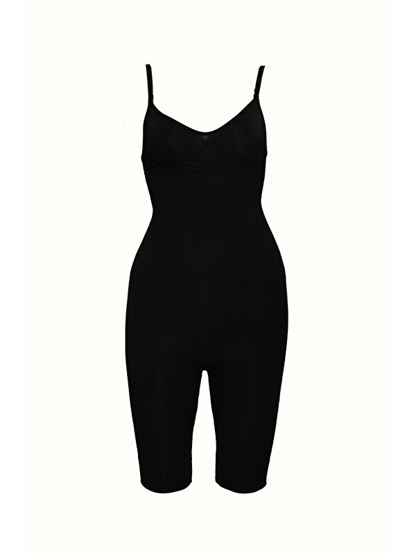 C&City C12011 Kadın Body Boxer Korse Siyah