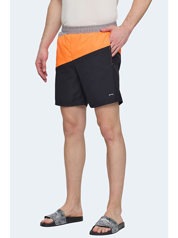 SLAZENGER ROHAN Erkek Şort Siyah / Turuncu