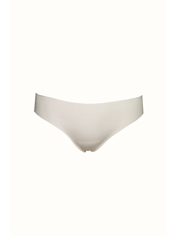 C&City Lazer Kesim Dikişsiz String C19207 Ekru