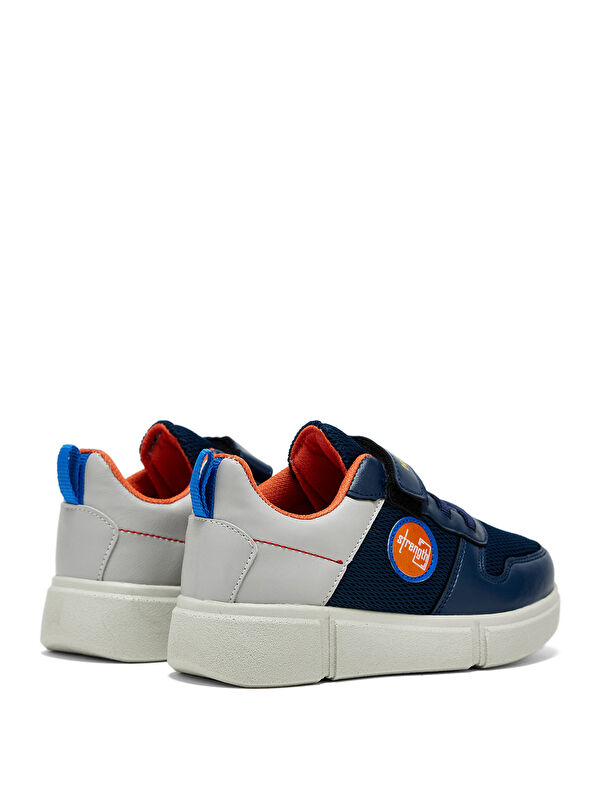 Çocuk Unisex Lacivert Buz Rahat Kalıp Cırtlı Ayakkabı - Görsel 4