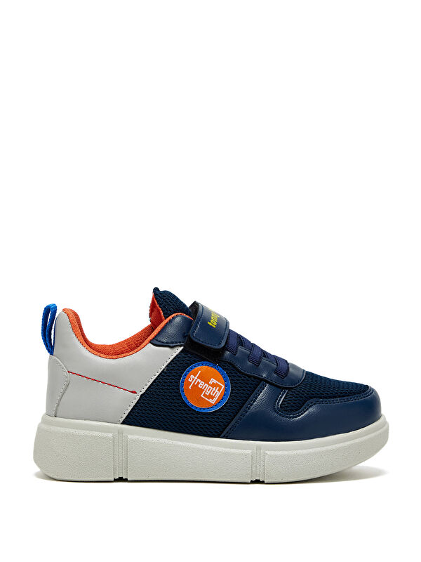 Çocuk Unisex Lacivert Buz Rahat Kalıp Cırtlı Ayakkabı - Görsel 5