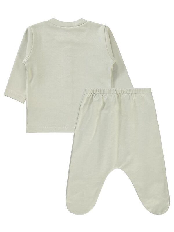 Civil Baby Düz 1-6 Ay Pijama Takımı - Bej 6-9 Ay