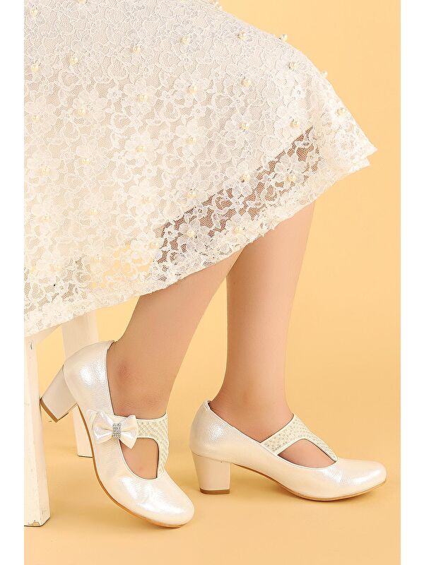 Cherish Günlük Kız Çocuk 4 Cm Topuklu Abiye Ayakkabı - Görsel 3