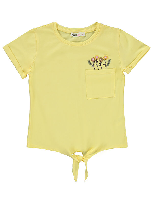 Civil Girls Kız Çocuk Tişört 6-9 Yaş Açık Sarı