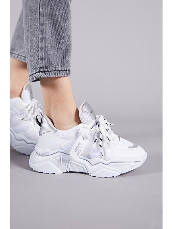 Kadın Beyaz Spor Ayakkabı Tbkpl - Görsel 3