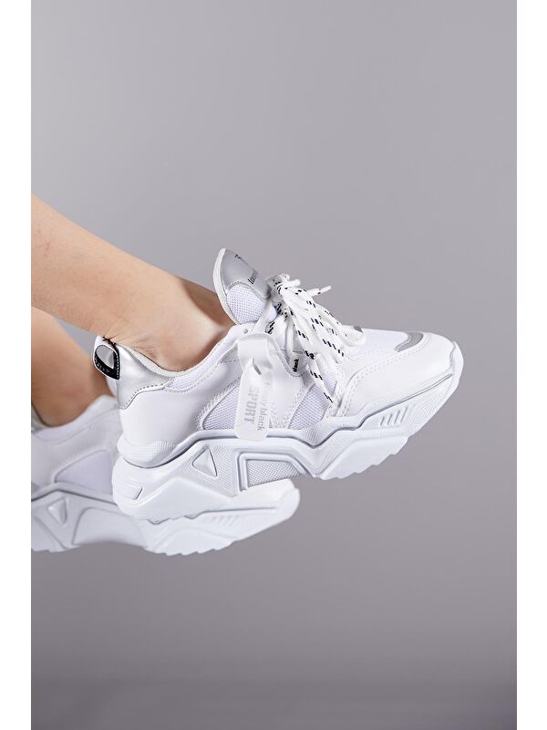 Kadın Beyaz Spor Ayakkabı Tbkpl - Görsel 4