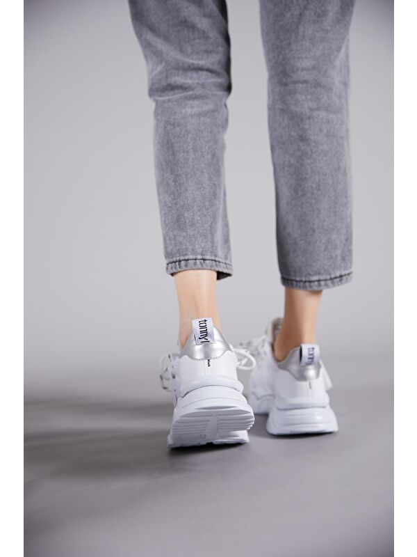 Kadın Beyaz Spor Ayakkabı Tbkpl - Görsel 5