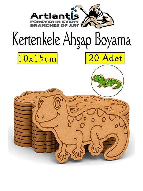 Artlantis Ahşap Boyama Böcekler 20 Adet 10x15cm Boyama Böcek Figürleri Etkinlik Çocuk Gelişim Motor Beceri