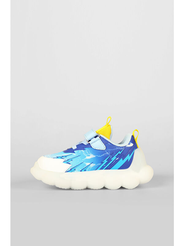 Flash Işıklı Erkek Bebek Lacivert Spor Ayakkabı - Görsel 4