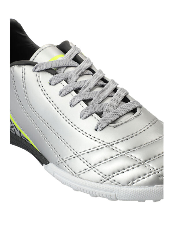 HINO HS Erkek Çocuk Halı Saha Gri / Siyah Futbol Ayakkabısı - Görsel 5