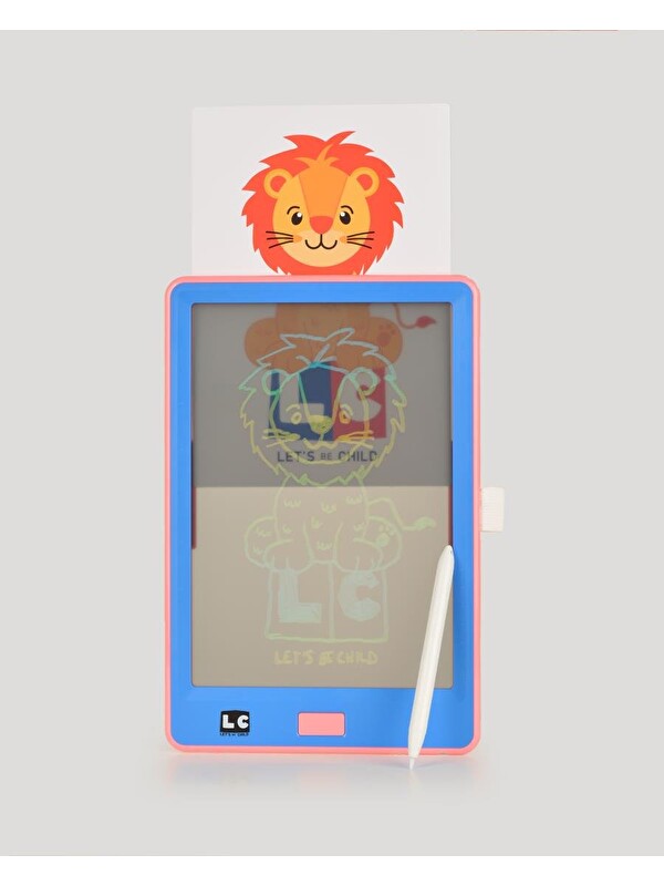 Let's Be Child 10 inch Şeffaf LCD Dijital 4 Adet Çizim Kartlı Tablet-Mavi