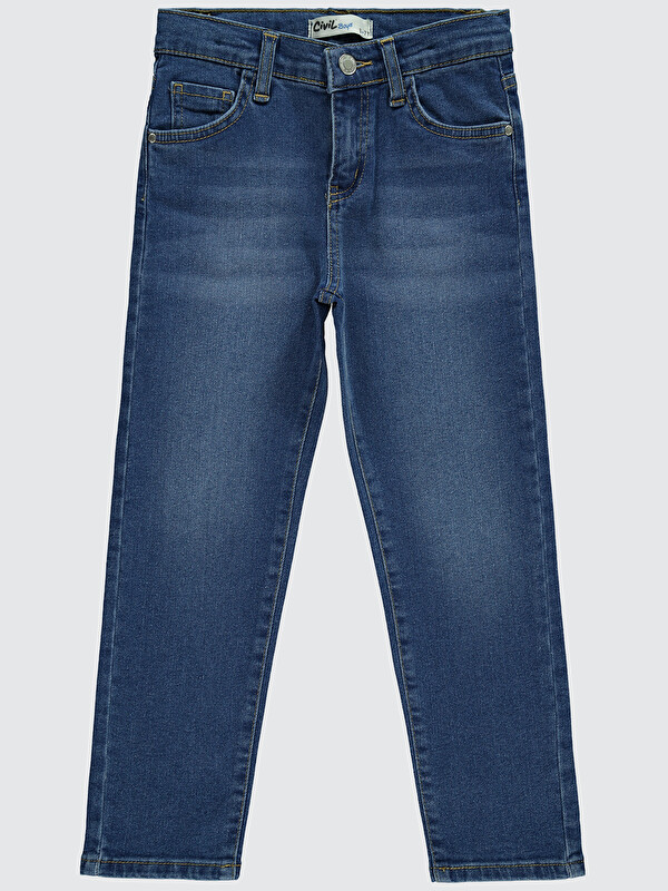Civil Boys Erkek Çocuk Jean Pantolon 10-13 Yaş Mavi