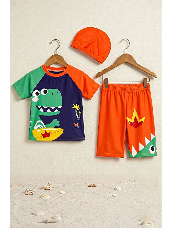 ZUZUNGA Summer Dino Erkek Çocuk Mayo Takımı