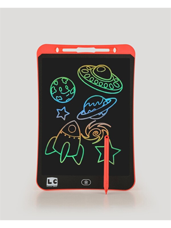 Let's Be Child LCD Kırmızı Dijital Çizim Tableti Renkli 12 İnç