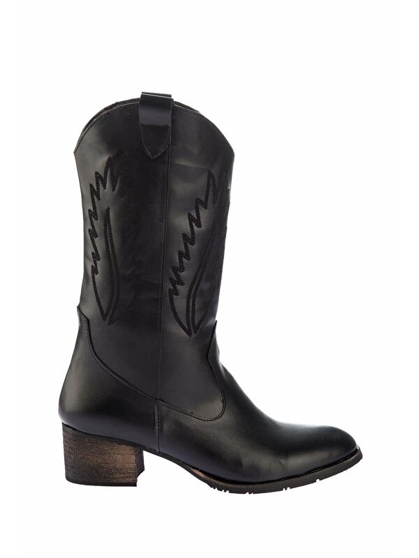 E267730009 Siyah Kadın Bot - Görsel 3