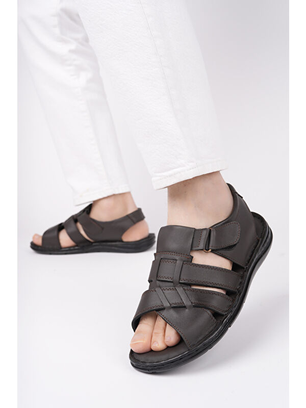 Charles Erkek Günlük Rahat Yumuşak Taban Ortopedik Sandalet - Görsel 6