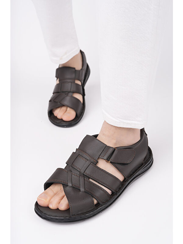 Charles Erkek Günlük Rahat Yumuşak Taban Ortopedik Sandalet - Görsel 7