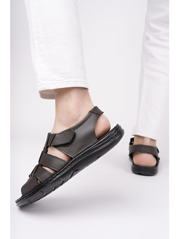 Charles Erkek Günlük Rahat Yumuşak Taban Ortopedik Sandalet - Görsel 8