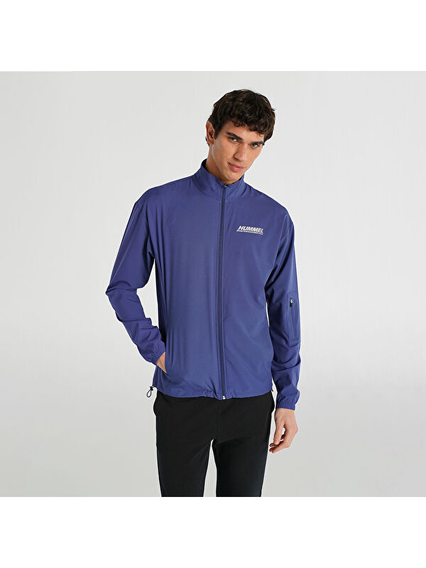 Hummel Harry Mor Dik Yaka Erkek Fermuarlı Sweatshirt Hırka