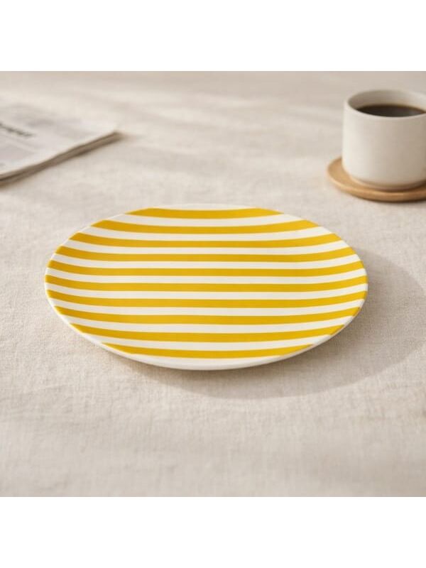 Evidea Kitchen Love Yourself Servis Tabağı - Sarı - 25 cm