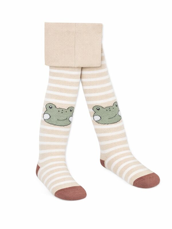 Civil Baby Frog 6- Bebek Erkek Külotlu Çorap - Yeşil 18 Ay