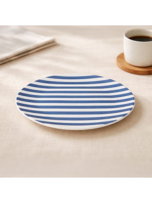 Evidea Kitchen Love Nature Servis Tabağı - Mavi - 25 cm