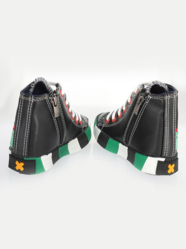 Timsah Ortopedik Destekli Siyah Erkek Çocuk Sneakers - Görsel 4