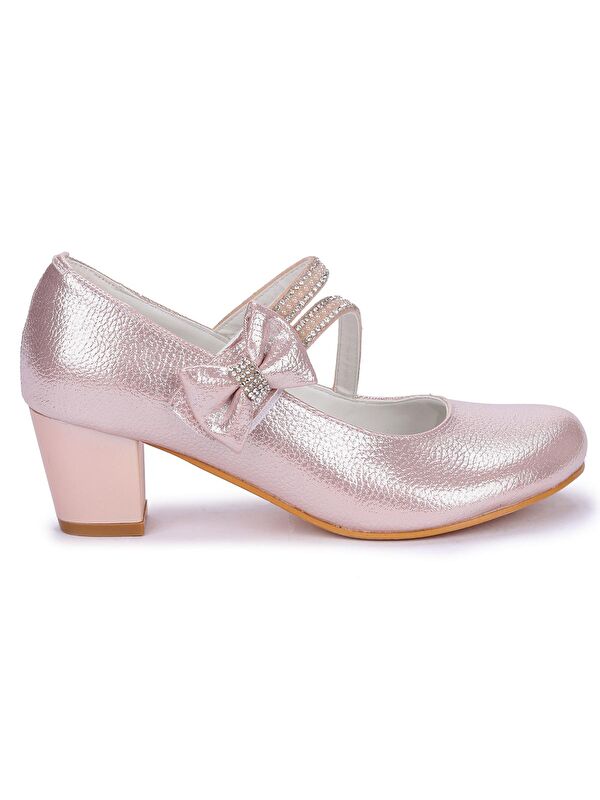 Aisha Vakko Günlük Kız Çocuk 4 Cm Topuklu Abiye Ayakkabı - Görsel 6