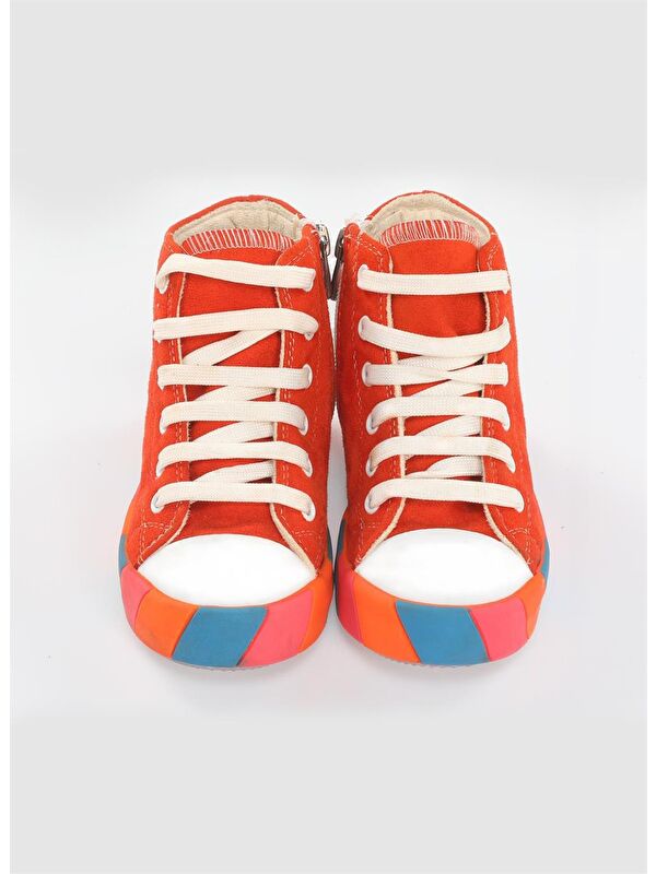 Canavar Turuncu Süet Erkek Çocuk Sneakers - Görsel 4