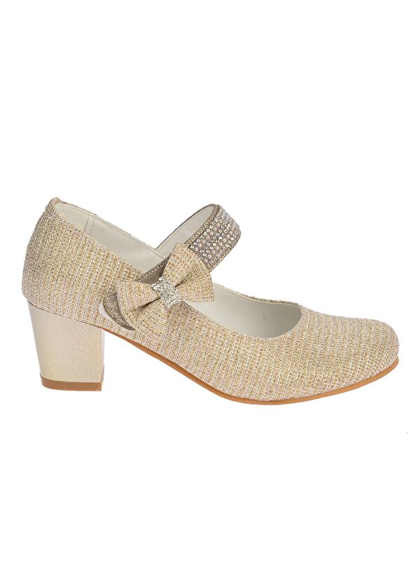 Cameli Çupra Günlük Kız Çocuk 4 Cm Topuklu Abiye Ayakkabı - Görsel 3