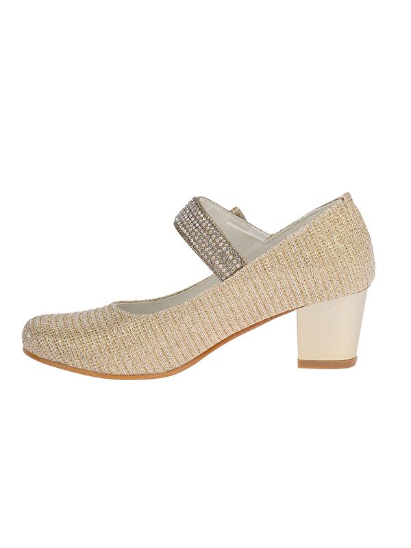 Cameli Çupra Günlük Kız Çocuk 4 Cm Topuklu Abiye Ayakkabı - Görsel 4