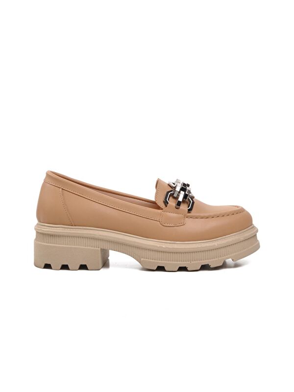 572327 Nude Kadın Loafer Ayakkabı - Görsel 2
