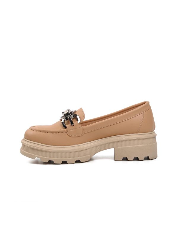 572327 Nude Kadın Loafer Ayakkabı - Görsel 3