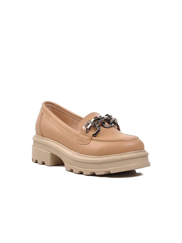 572327 Nude Kadın Loafer Ayakkabı - Görsel 4