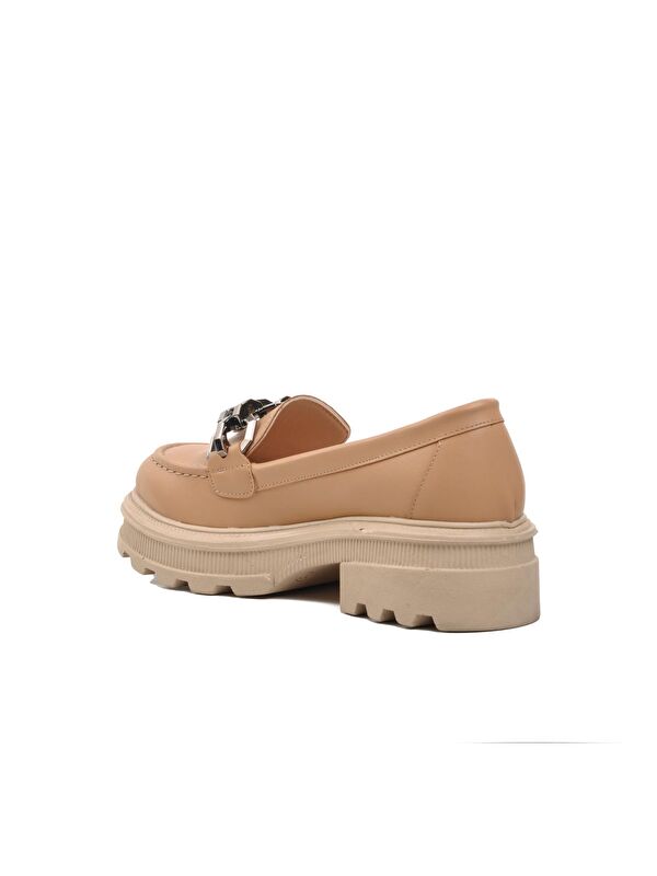 572327 Nude Kadın Loafer Ayakkabı - Görsel 5