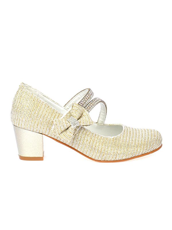 Aisha Çupra Günlük Kız Çocuk 4 Cm Topuklu Abiye Ayakkabı - Görsel 3