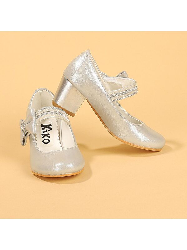 Cameli Vakko Günlük Kız Çocuk 4 Cm Topuklu Abiye Ayakkabı - Görsel 3