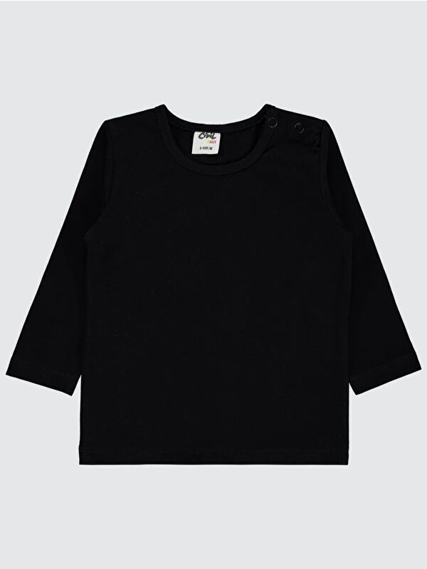 Civil Baby Basic 6-18 Ay Sweatshirt - Siyah 9-12 Ay