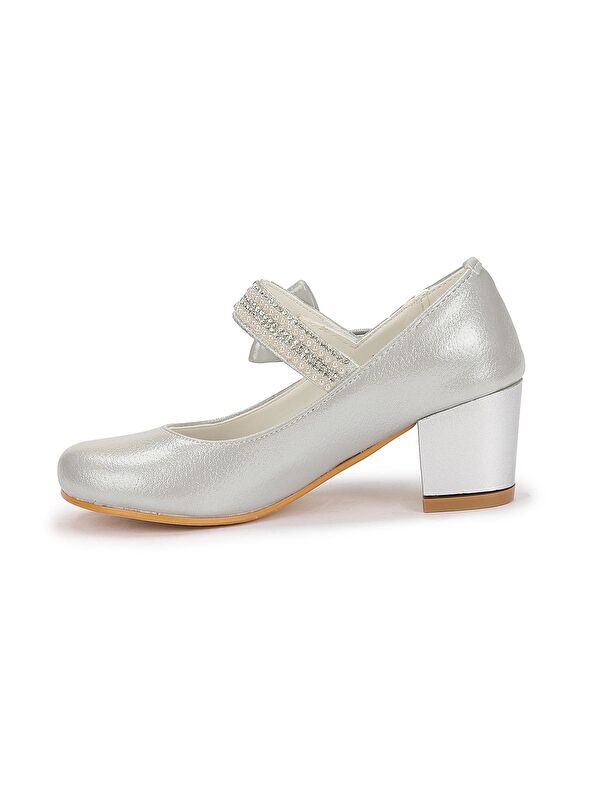 Cameli Vakko Günlük Kız Çocuk 4 Cm Topuklu Abiye Ayakkabı - Görsel 6