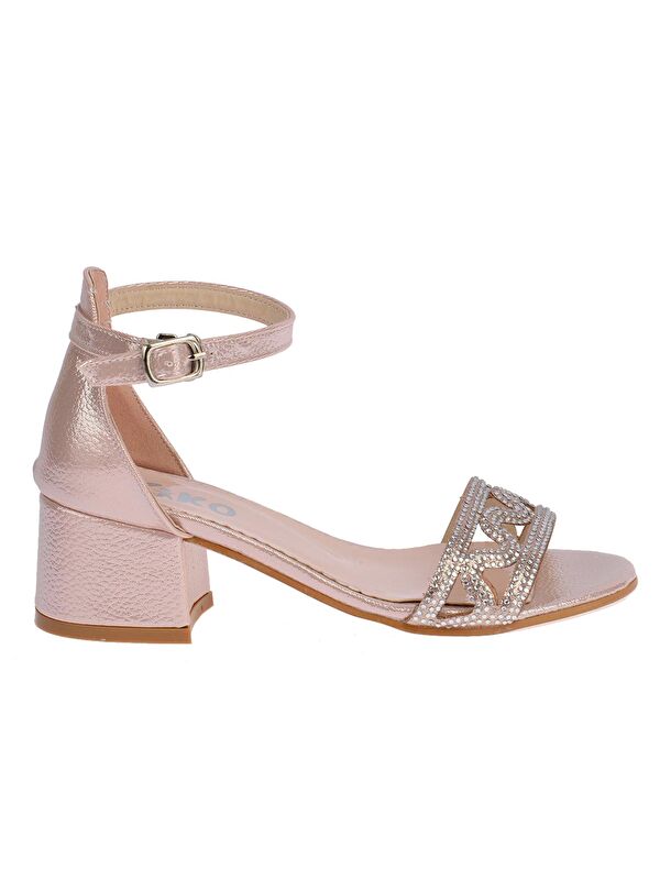 763 Çatlak Günlük Kız Çocuk 3 Cm Topuklu Sandalet Ayakkabı - Görsel 3