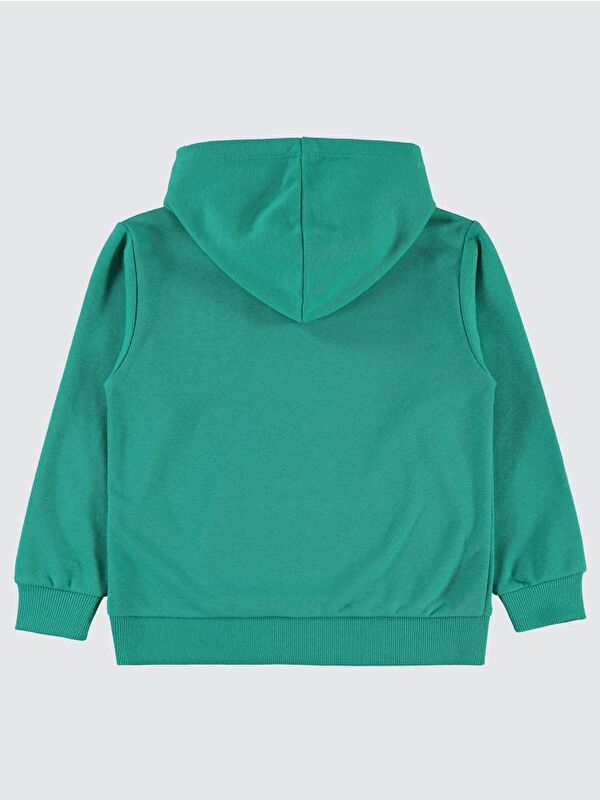 Civil Girls Kanguru Cepli 10-13 Yaş Sweatshirt - Yeşil 12-13 Yaş