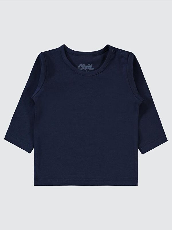 Civil Baby Basic 6-18 Ay Sweatshirt - Lacivert 9-12 Ay