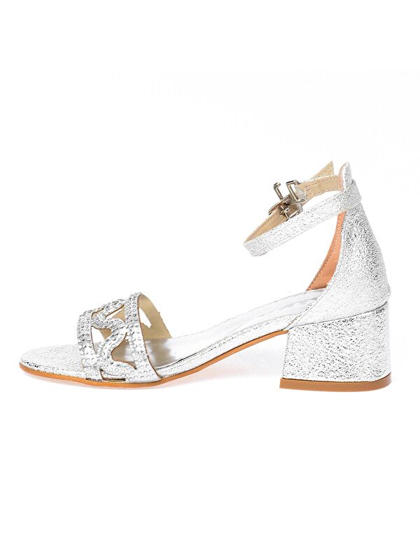 763 Çatlak Günlük Kız Çocuk 3 Cm Topuklu Sandalet Ayakkabı - Görsel 4