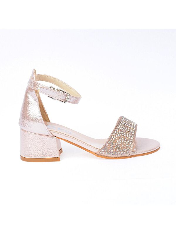 765 Vakko Günlük Kız Çocuk 3 Cm Topuklu Sandalet Ayakkabı - Görsel 3