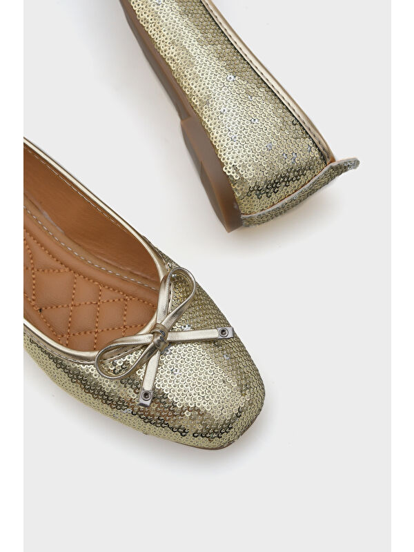 Capone Outfitters Sarı Capone Outfitters Hana Trend Kadın Babet