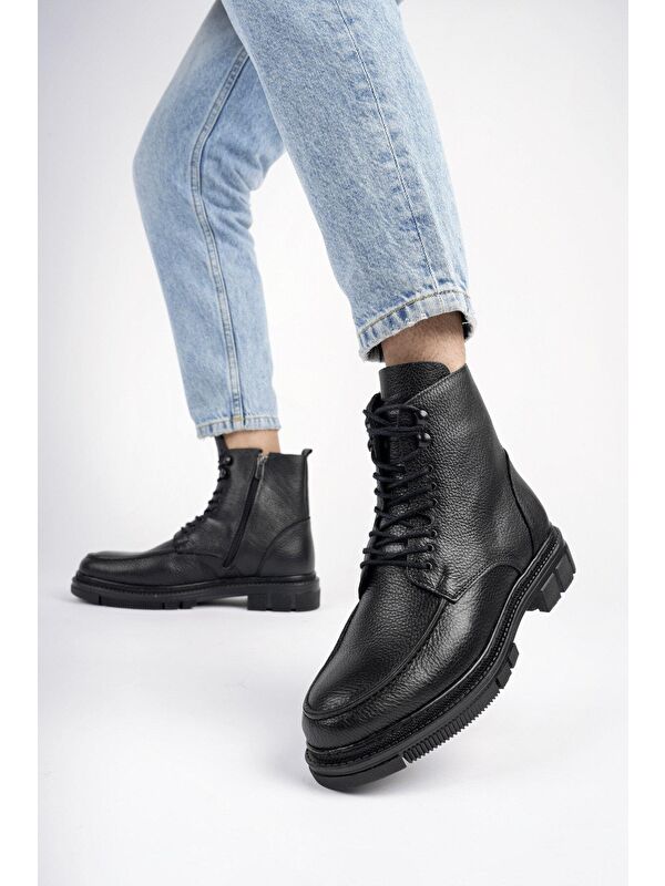 DARWİN Fermuarlı Bağcıklı Erkek Kışlık Bot - Görsel 5