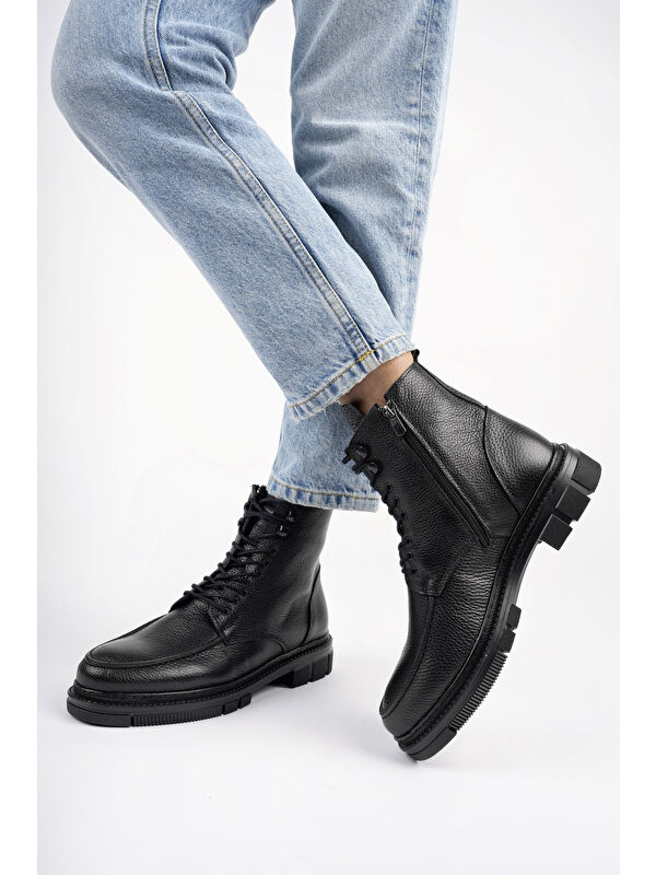 DARWİN Fermuarlı Bağcıklı Erkek Kışlık Bot - Görsel 7