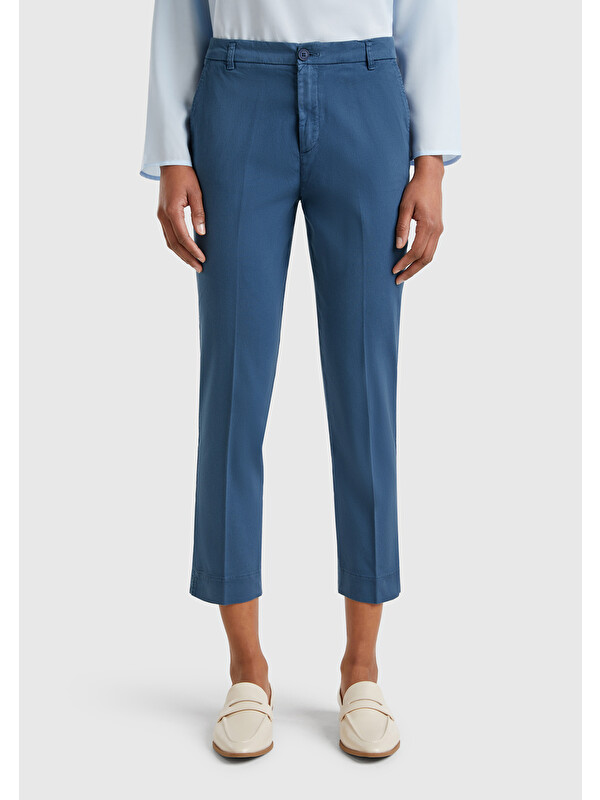 United Colors Of Benetton Kadın Denim Mevsimlik Chino Pantolon
