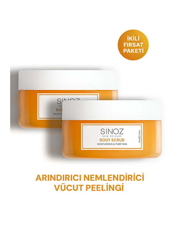 Sinoz Body Scrub Besleyici Arındırıcı Nemlendirici Vücut Peelingi (2 X 300 Gr)