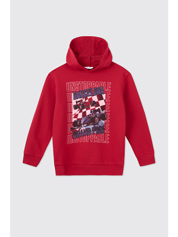 Panço Erkek Çocuk Kırmızı Sweatshirt
